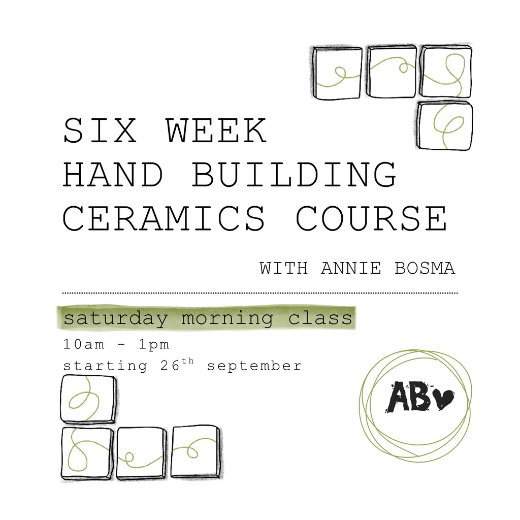 Saturday Morning Six Week Hand Building Pottery Course